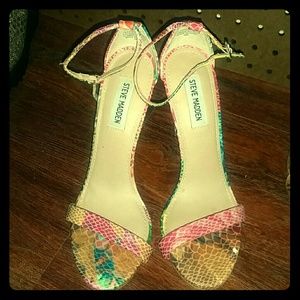 Steve Madden snakeskin heels